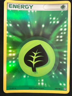 Pokemon Grass Energy 103/108 EX Power Keepers 2007 Holo Vintage Rare LP - Image 1