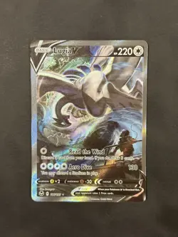 Pokemon TCG Lugia V 186/195 Swsh12 Silver Tempest Full Art Holo NM - Image 1