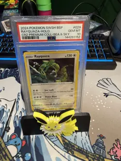 Pokemon TCG Rayquaza SWSH029 SWSH Promo Holo PSA 10 2024 English - Image 1