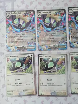 Grafaiai ex SVP 100 & Shroodle SVP 099 Black Star Promos Pokemon Near Mint (X4) - Image 2