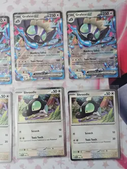 Grafaiai ex SVP 100 & Shroodle SVP 099 Black Star Promos Pokemon Near Mint (X4) - Image 3