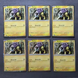 Lot Of 6 Pokemon TCG Raikou #048 Cosmos Holo Promo : Mega Evolution - Image 1