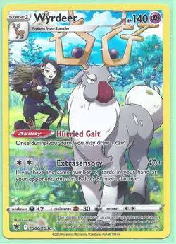 WYRDEER TG06/TG30 -ASTRAL RADIANCE POKEMON-TRAINER GALLERY -RARE -NM/M- FRESH - Image 1