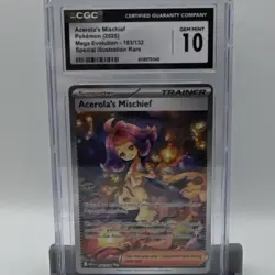 Pokemon Acerola's Mischief Illustration Rare Holo Me01 Mega Evolution 183/132 C… - Image 1