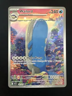 Pokemon TCG - Wailord 162/159 - Journey Together Holo - Image 1