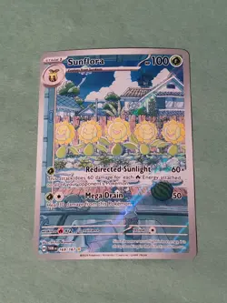 Sunflora Pokemon Scarlet & Violet Twilight Masquerade 169/167 illustration rare - Image 1