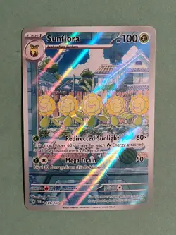 Sunflora Pokemon Scarlet & Violet Twilight Masquerade 169/167 illustration rare - Image 2