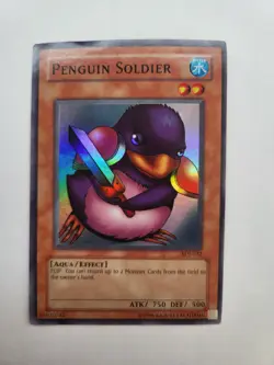 YUGIOH PENGUIN SOLDIER SDJ-022 1ST Edition SUPER (NM) - Image 2