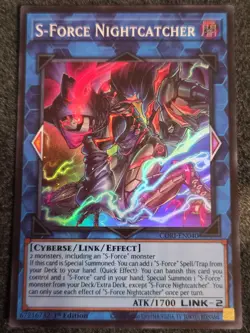 Yugioh! S-Force Nightcatcher CORI-EN040 CHAOS ORIGINS In Hand - Image 1