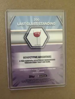 2026 VeeFriends Topps Chrome Last Glass Standing White Wine Rare Variant SP - Image 2