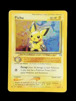 Pokemon TCG Pichu 12/111 Neo Genesis Holo Rare Unlimited WOTC Vintage - Image 1
