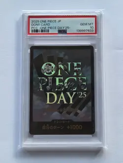 2025 One piece Don!! Card PCC One Piece Day '25 Promo PSA 10 Japanese - Image 1