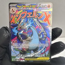 Mega Charizard X ex 023 Me: Mega Evolution Promo Full Art Holo HP 360 English - Image 3
