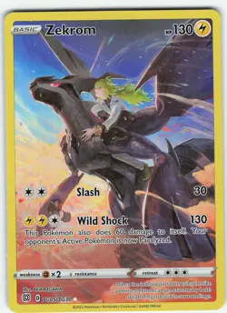 Zekrom TG05/TG30 Rare Holo SWSH09: Brilliant Stars Trainer Gallery NM Pokemon - Image 1
