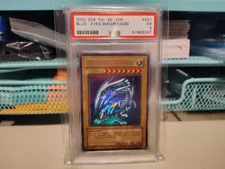 Blue-Eyes White Dragon SDK-001 Unlimited PSA 5 Excellent Yu-Gi-Oh! TCG HTF - Image 1