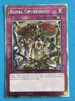 Yu-Gi-Oh! TCG Royal Oppression (Platinum Secret Rare) RA04-EN120 1st Edition LP - Image 1