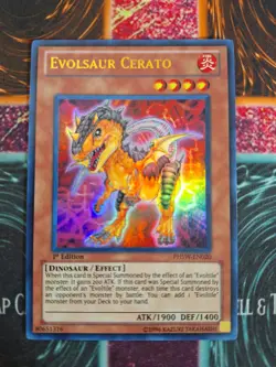 Yu-Gi-Oh! TCG Evolsaur Cerato PHSW-EN020 Ultra Rare 1st Edition Near Mint - Image 1