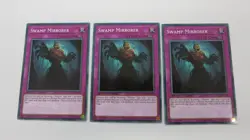 3x SWAMP MIRRORER TRAP CARD 1ST ED SGX3-ENG18 COMMON YUGIOH NM / UNPLAYED - Image 1