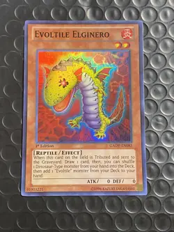 YuGiOh! - Evoltile Elginero GAOV-EN083 Super Rare 1st Edition Near Mint - Image 1
