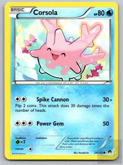 Corsola 29/122 Common BREAKpoint Pokemon Near Mint - Image 1