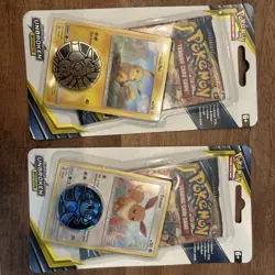 POKEMON SUN MOON UNBROKEN BONDS BLISTER BOOSTER PACK NEW PIKACHU & EEVEE - Image 1