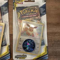 POKEMON SUN MOON UNBROKEN BONDS BLISTER BOOSTER PACK NEW PIKACHU & EEVEE - Image 3