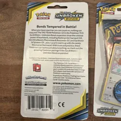 POKEMON SUN MOON UNBROKEN BONDS BLISTER BOOSTER PACK NEW PIKACHU & EEVEE - Image 4