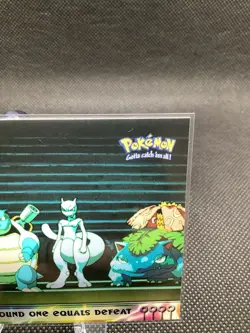 1999 Topps Pokemon Round One Equals Defeat Topps Mewtwo Strikes Back 26 NM - Image 3