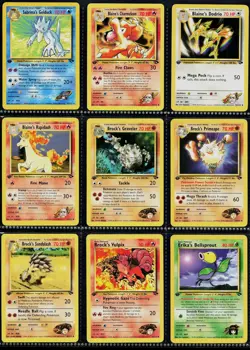Complete 1st Edition Gym Challenge Set Non Holo 21-132 Pokemon Card TCG Rare Lot - Image 4