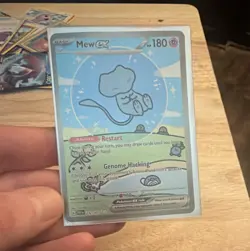 Pokemon TCG Mew ex 232/091 SV Paldean Fates SIR Full Art Holo EN 180HP - Image 1