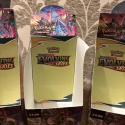Pokemon TCG Evolving Skies Empty Half Booster Boxes X3 (No Packs) - Image 3
