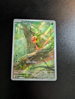 Chespin 087/086 Holo Illustration Rare Chaos Rising Pokemon Holo Near Mint - Image 1