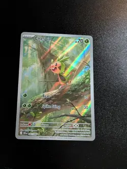 Chespin 087/086 Holo Illustration Rare Chaos Rising Pokemon Holo Near Mint - Image 1