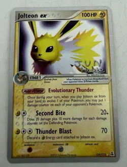 Pokemon Jolteon ex - 2007 (Jun Hasebe) 109/113 World Championship Decks Regular - Image 1