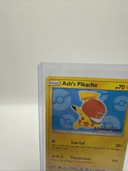 Pokemon Ash's Pikachu - SM114 I Choose You Sun & Moon Promo DM - Image 3