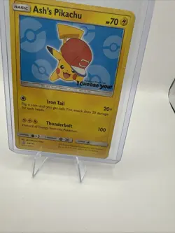 Pokemon Ash's Pikachu - SM114 I Choose You Sun & Moon Promo DM - Image 5