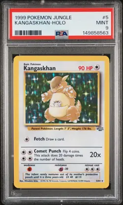 1999 Pokemon Jungle Kangaskhan #5 PSA 9 - Image 1