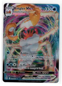 Pokemon Brilliant Stars 029/172 Kingler Vmax - Image 1