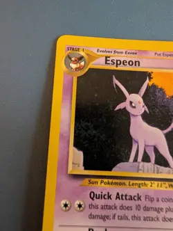 2001 Pokemon Espeon 20/75 Neo Discovery Non Holo Rare WOTC [NM] - Image 3