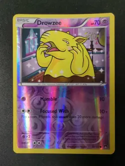 Drowzee 50/122 BREAKpoint Pokemon Reverse Holo MP - Image 1