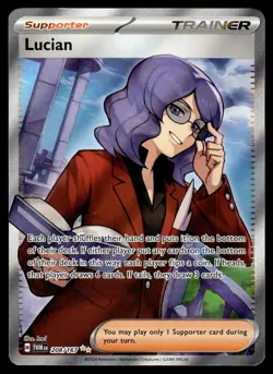 Lucian 208/167 Ultra Rare Twilight Masquerade Pokemon Holo Near Mint - Image 1