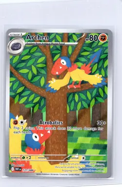 Archen 131/086 Holo Illustration Rare White Flare Pokemon Holo Near Mint - Image 1