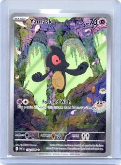Yamask 122/086 Illustration Rare White Flare Pokemon Holo Near Mint - Image 1