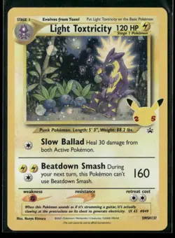Light Toxtricity SWSH137 Holo P Sword & Shield Promo NM/M Pokemon - Image 1