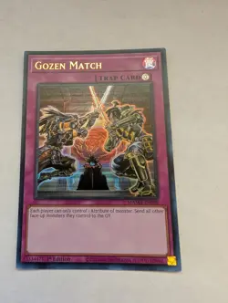 Yu-Gi-Oh! Gozen Match Ultra Rare Trap Card MAMA-EN098 1st Edition NM - Image 1