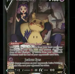 Mimikyu V TG16/TG30 Holo Brilliant Stars Trainer Gallery NM/M Pokemon - Image 1