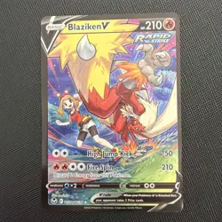Blaziken V TG14/TG30 Pokemon Silver Tempest Trainer Gallery Holo Full Art 474 - Image 1
