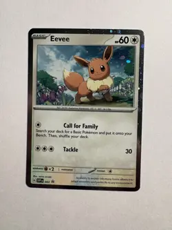 Pokemon TCG 2023 Eevee SVP 043 Black Star Promo Cosmos Holo NM - Image 1