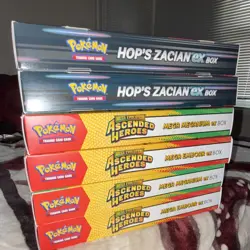 Pokemon TCG Sealed Box Lot: Hop’s Zacian ex + Ascended Heroes Mega ex Boxes - Image 1
