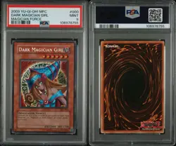 2003 YUGIOH! DARK MAGICIAN GIRL MAGICIAN FORCE SECRET RARE HOLO MFC-000 - Image 5